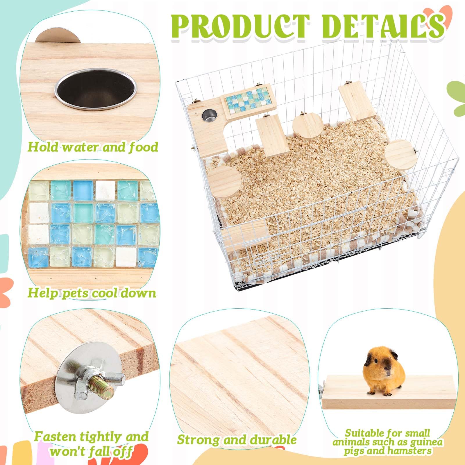 DoubleFill plateau bois rond – encourage la course et l'activité quotidienne.