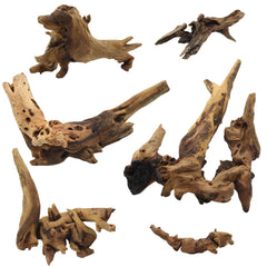 DoubleWood branche bois flotté 2-4 pouces, décor naturel pour aquarium.