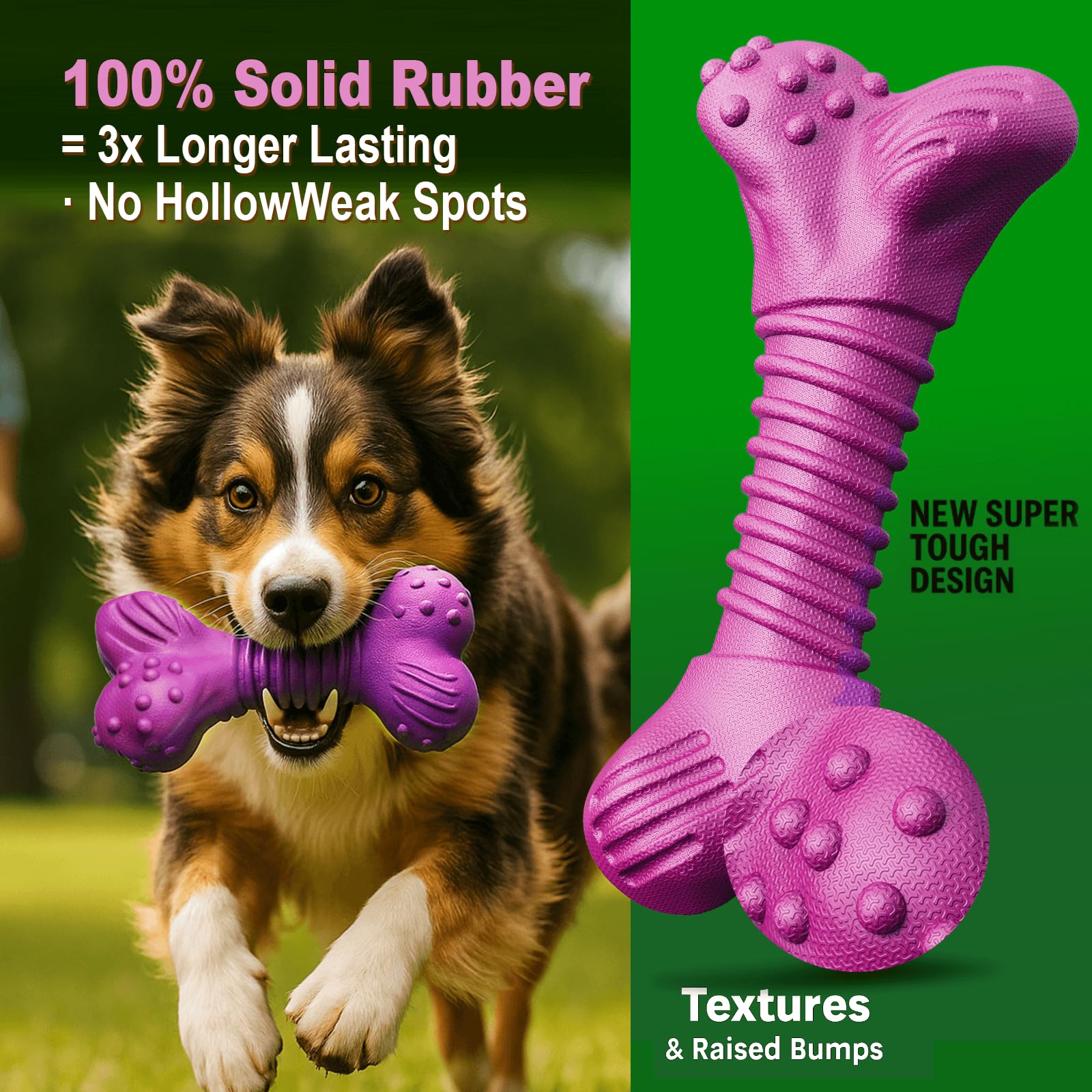 Jouet Doudele longueur 23 cm pour tous les chiens, adapté aux gros mâcheurs.