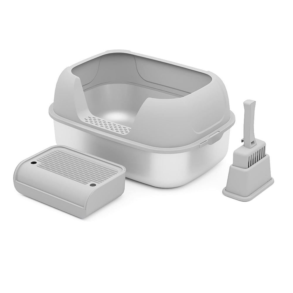 Accessibilité améliorée pour chats seniors avec ouverture et hauteur adaptées.