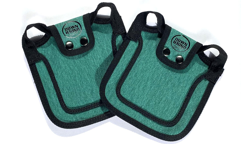 Sangles ajustables DOWN UNDER OUTDOORS pour petits poulets bleu-vert et confort.