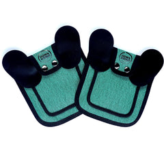 Selles DOWN UNDER OUTDOORS pour poulets bantams bleu-vert: protection du dos et des flancs.