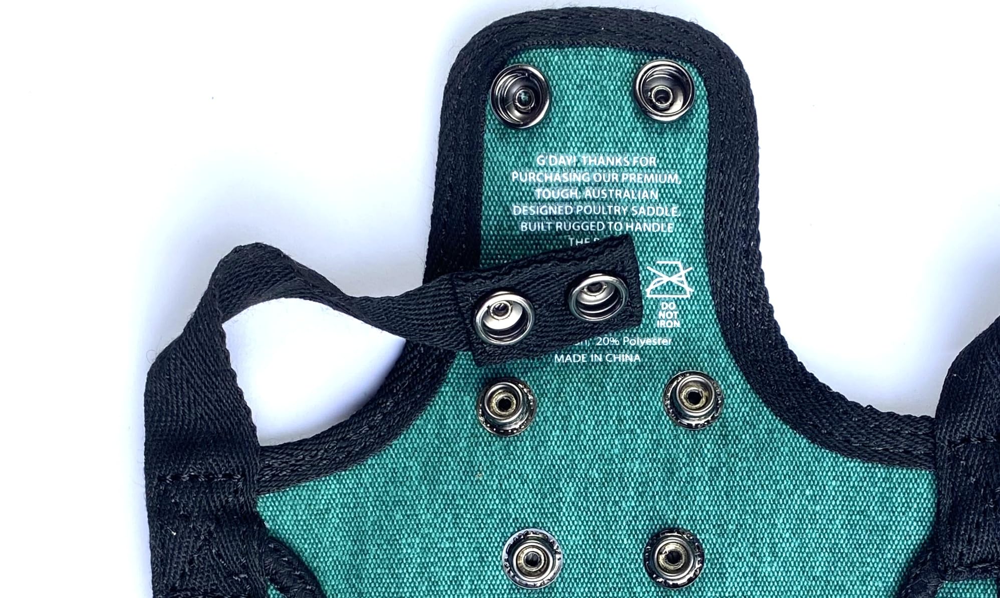 Toile 14oz DOWN UNDER OUTDOORS bleu-vert, durable et respirante.