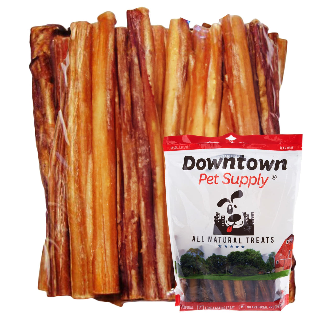 Downtown Pet Supply – emballage du pack battons-a-macher 12 pouces, pratique.
