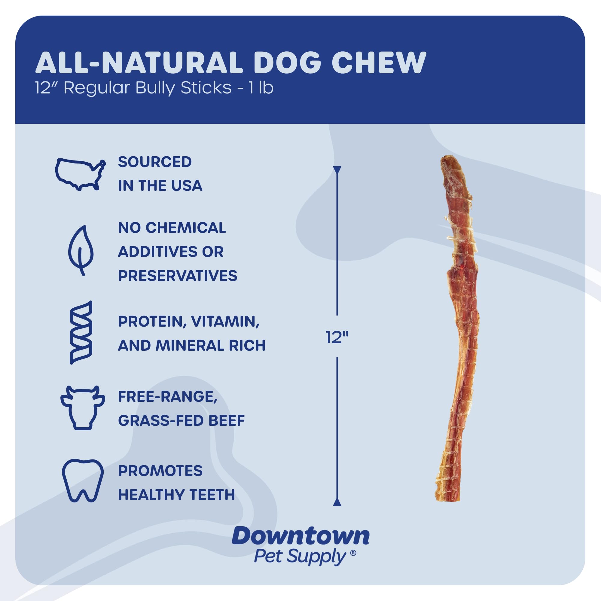 Bully-stick Downtown Pet Supply ingrédient unique, sans additifs