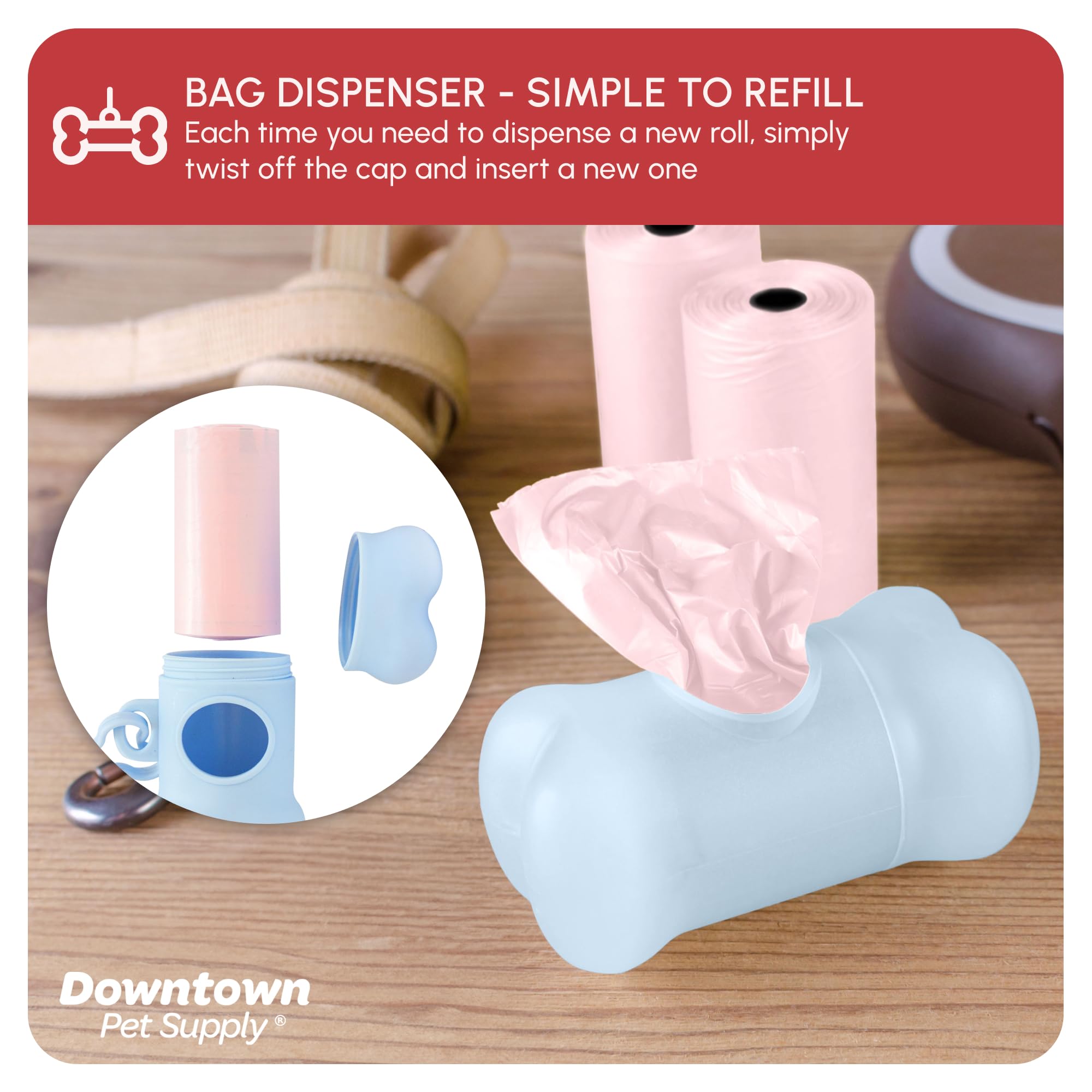 Couleur arc-en-ciel pastel Downtown Pet Supply pour balades ludiques