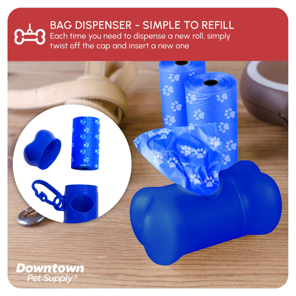 Pack de 1000 sacs Downtown Pet Supply parfait pour foyers actifs.