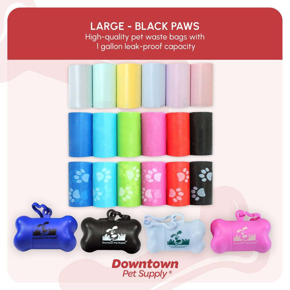 Porte-sacs Downtown Pet Supply en forme d os, pratique et léger.