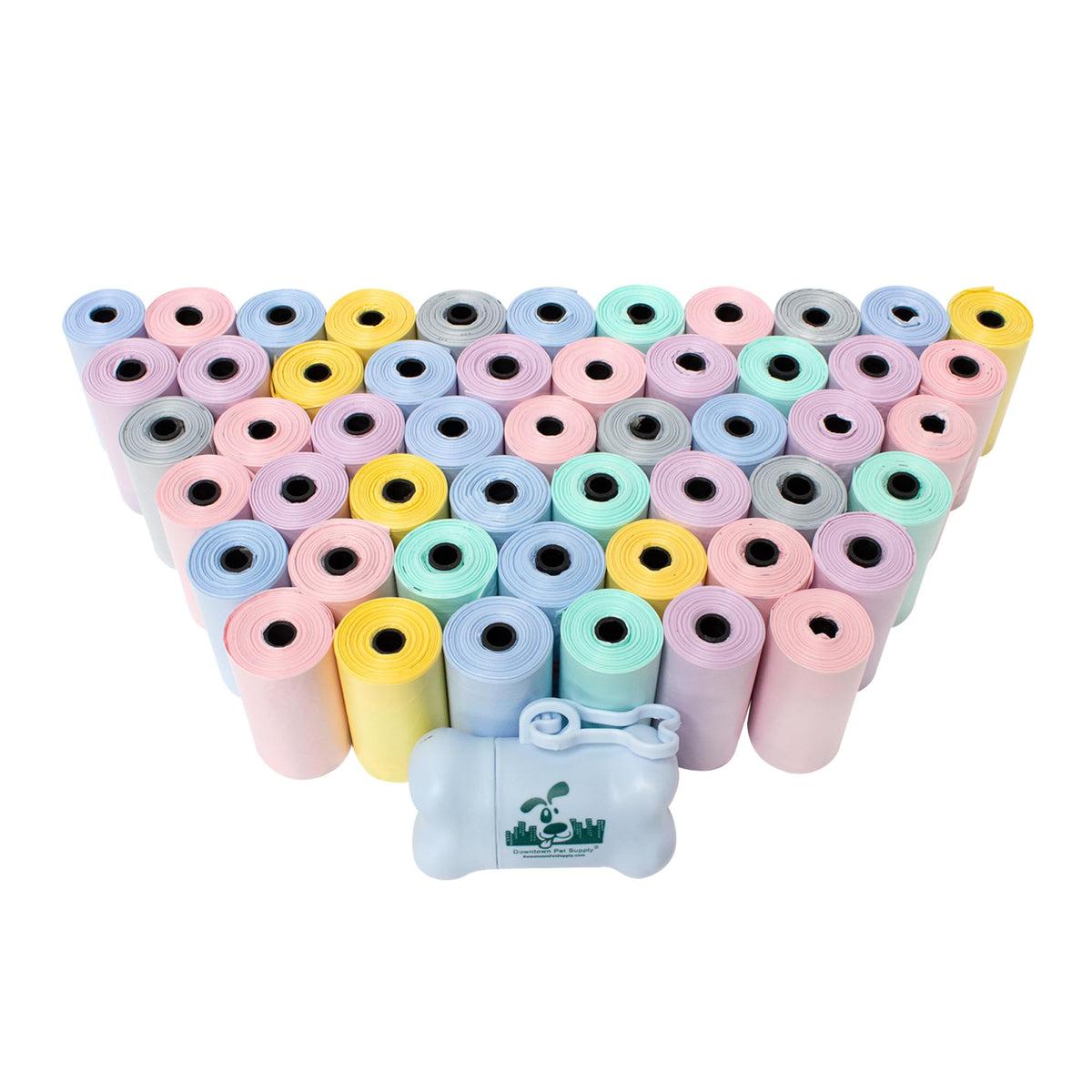 Downtown Pet Supply sacs crottes lavande avec dispenser, pratique pour balades propres