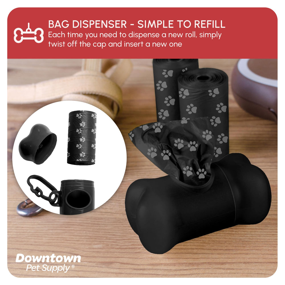 Utilisations polyvalentes Downtown Pet Supply pour sacs supplémentaires et petits déchets.