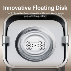 Bol d eau DownyPaws en inox compatible lave-vaisselle