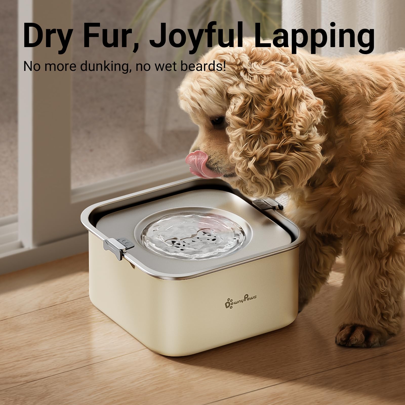 Bouchons silicone DownyPaws securisant et prevenant les fuites.