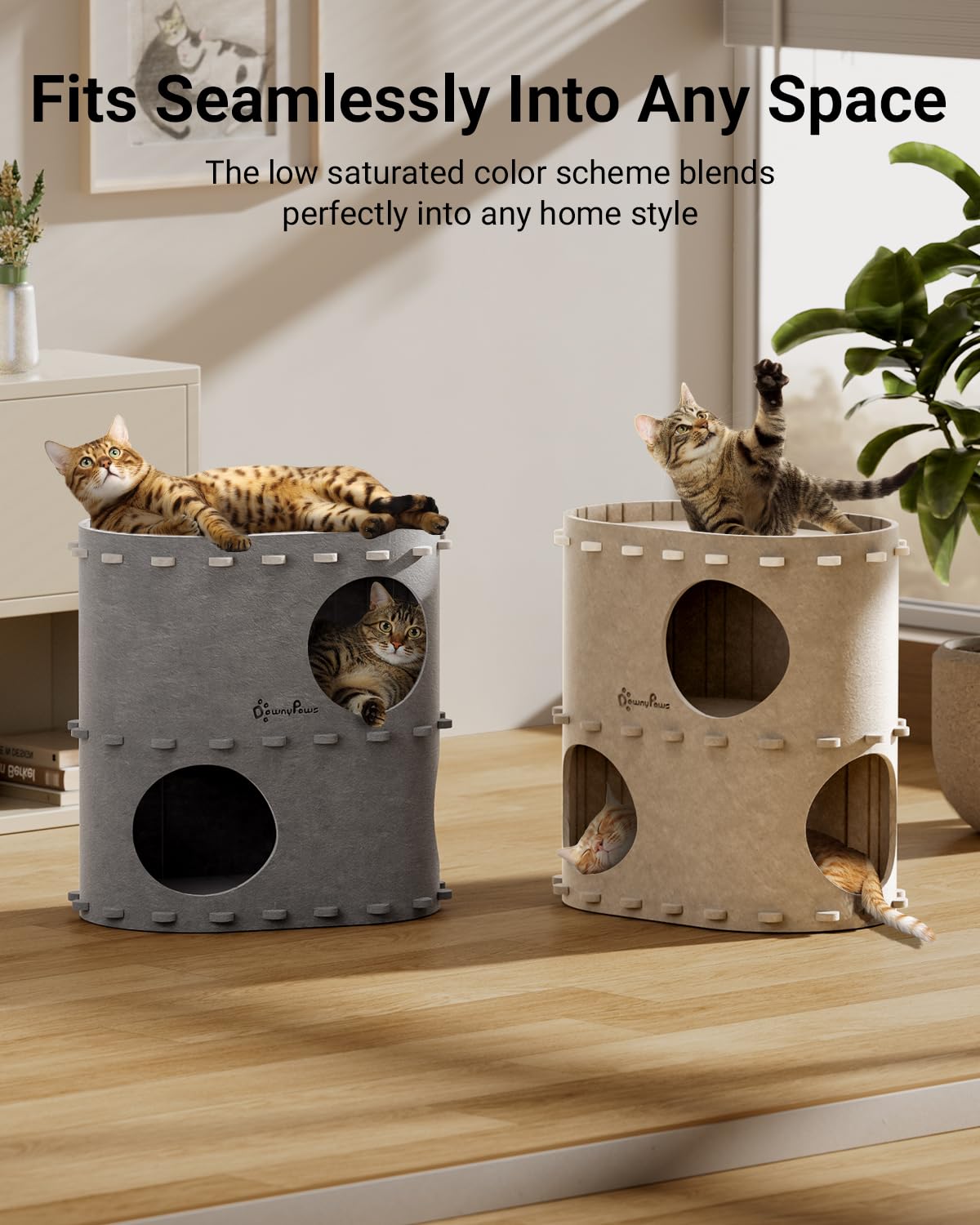 DownyPaws design vertical maximise espace de jeu pour chats