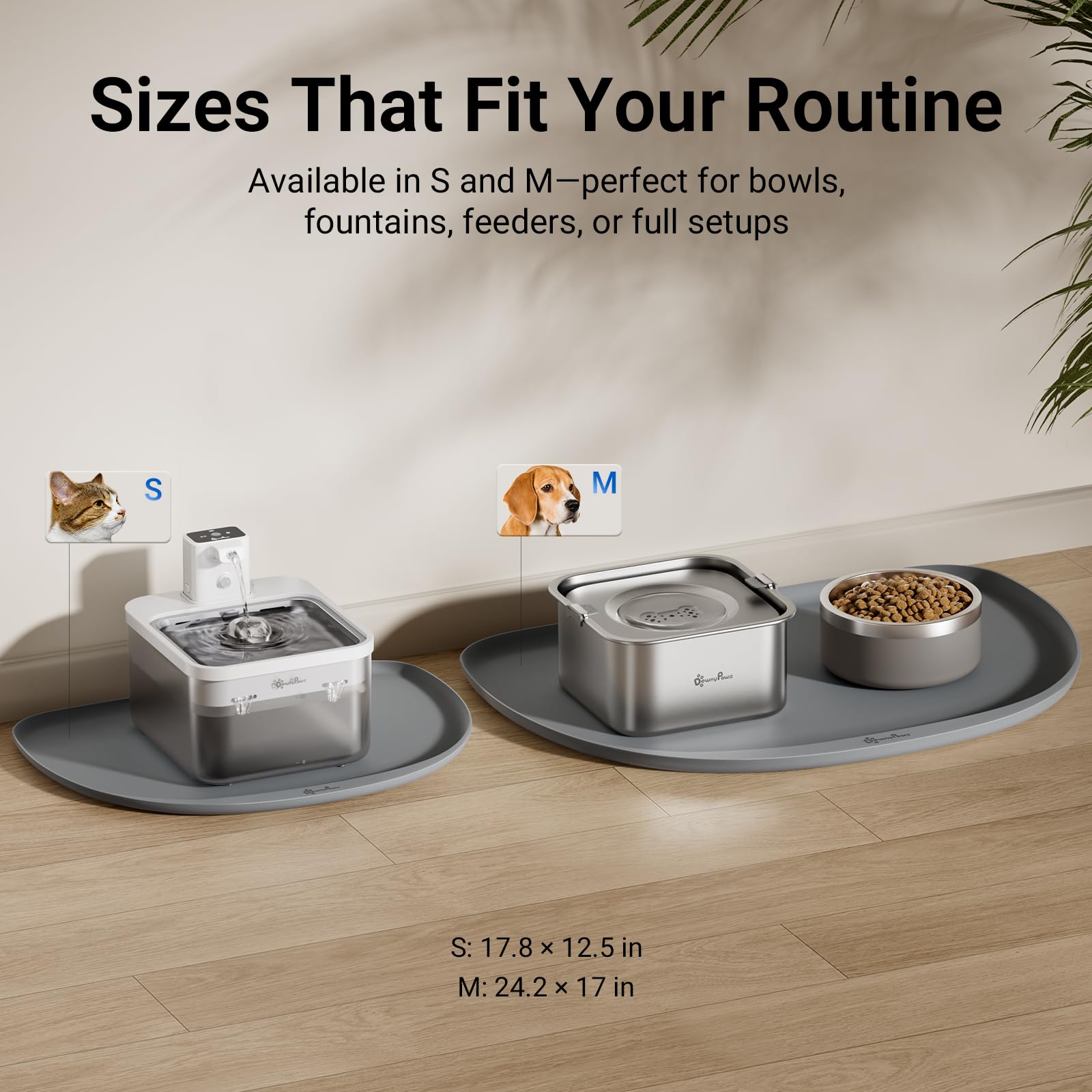 DownyPaws Tapis Chat Compatible Fontaine – s’adapte à votre dispositif.