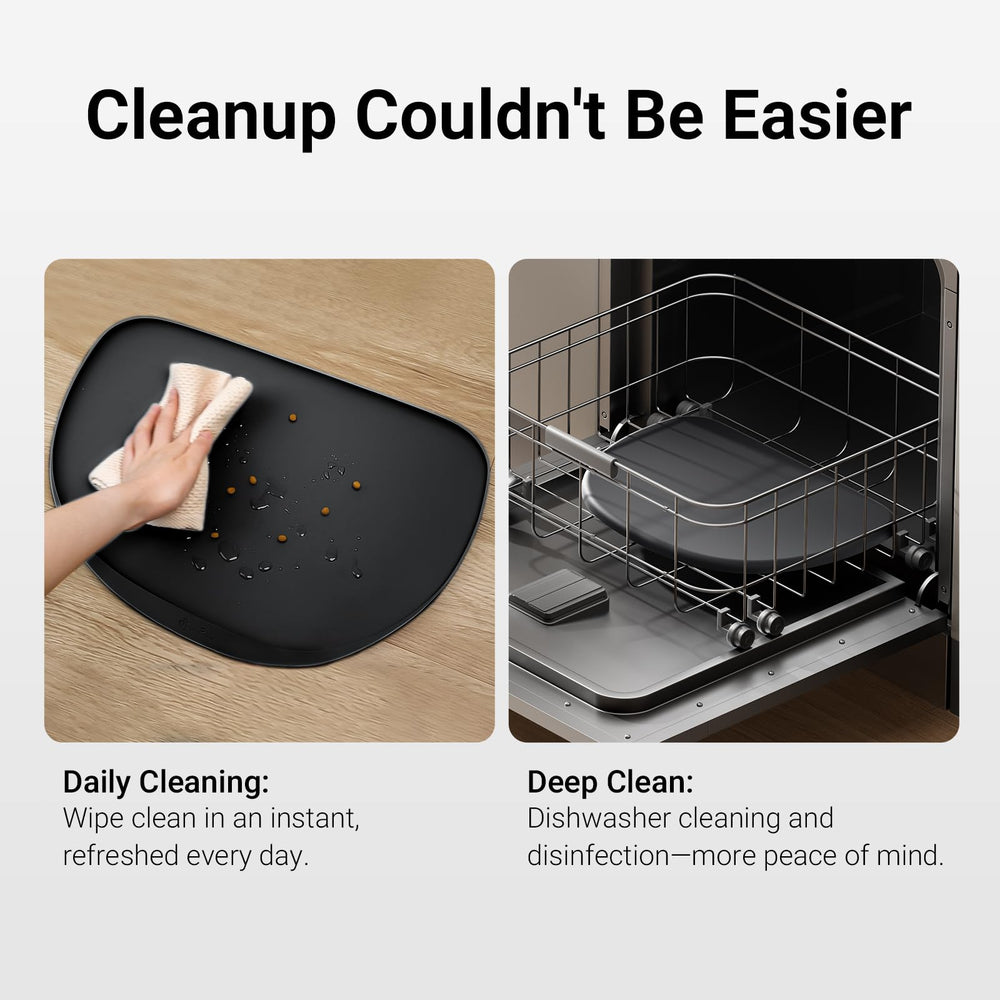 DownyPaws tapis-etanche-mealtime: repas propres et sols secs pendant le repas.