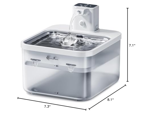 Usage quotidien DownyPaws, fontaine pratique pour chats d’intérieur.