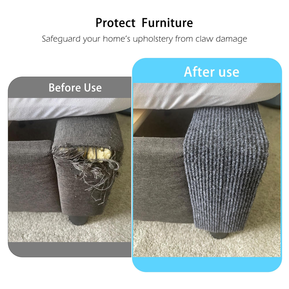 Dozzopet protection-meuble canapé gris, solution adhésive rapide et sans résidu