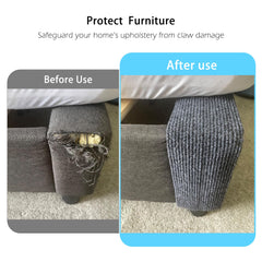 Dozzopet protection-meuble canapé gris, solution adhésive rapide et sans résidu