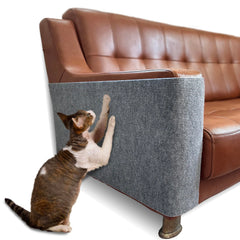 Dozzopet tapis-griffage-chat auto-adhésif gris protège canapé des griffes