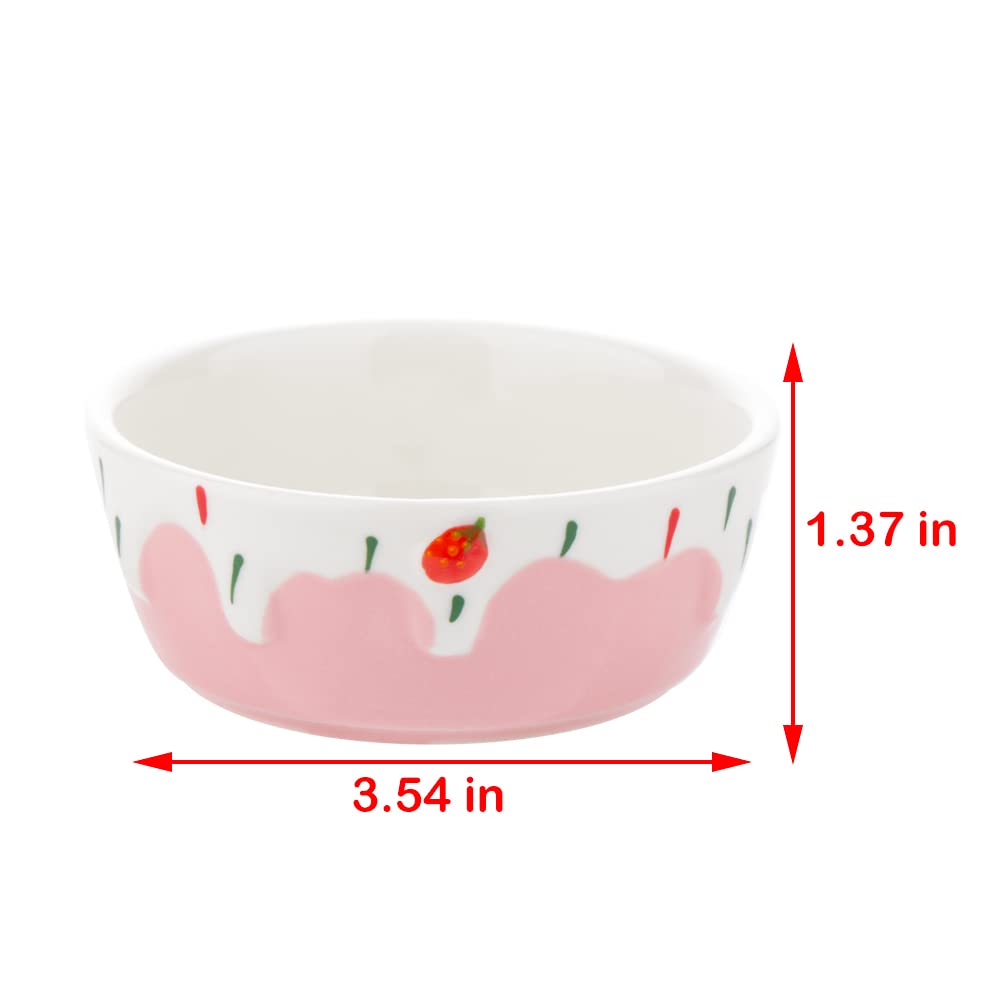 Bol céramique DQITJ usage eau et nourriture, pratique pour petits animaux.