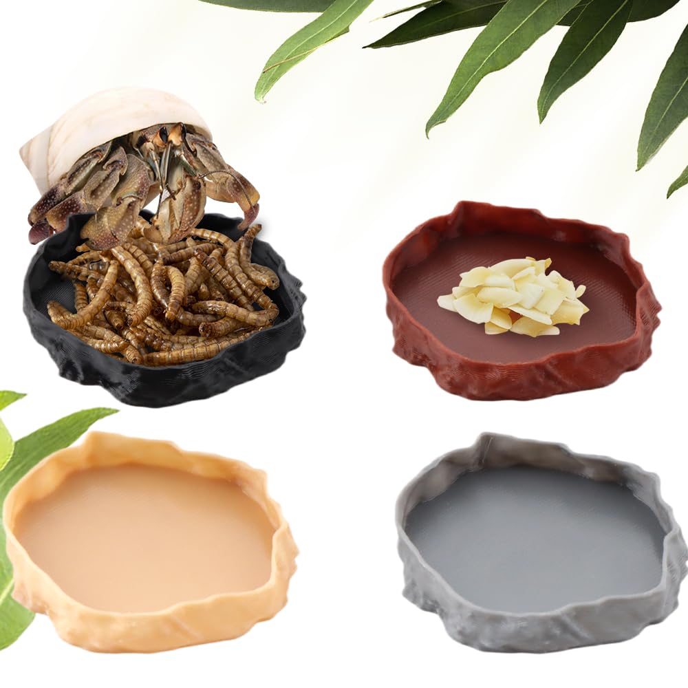 Bol nourriture crabe ermite rond par DQITJ, pratique et facile à remplir.