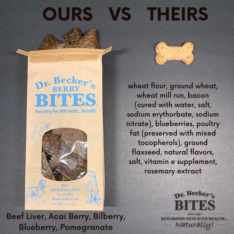 Réseau de morceaux tendres au foie et aux baies, parfaits pour récompenser.