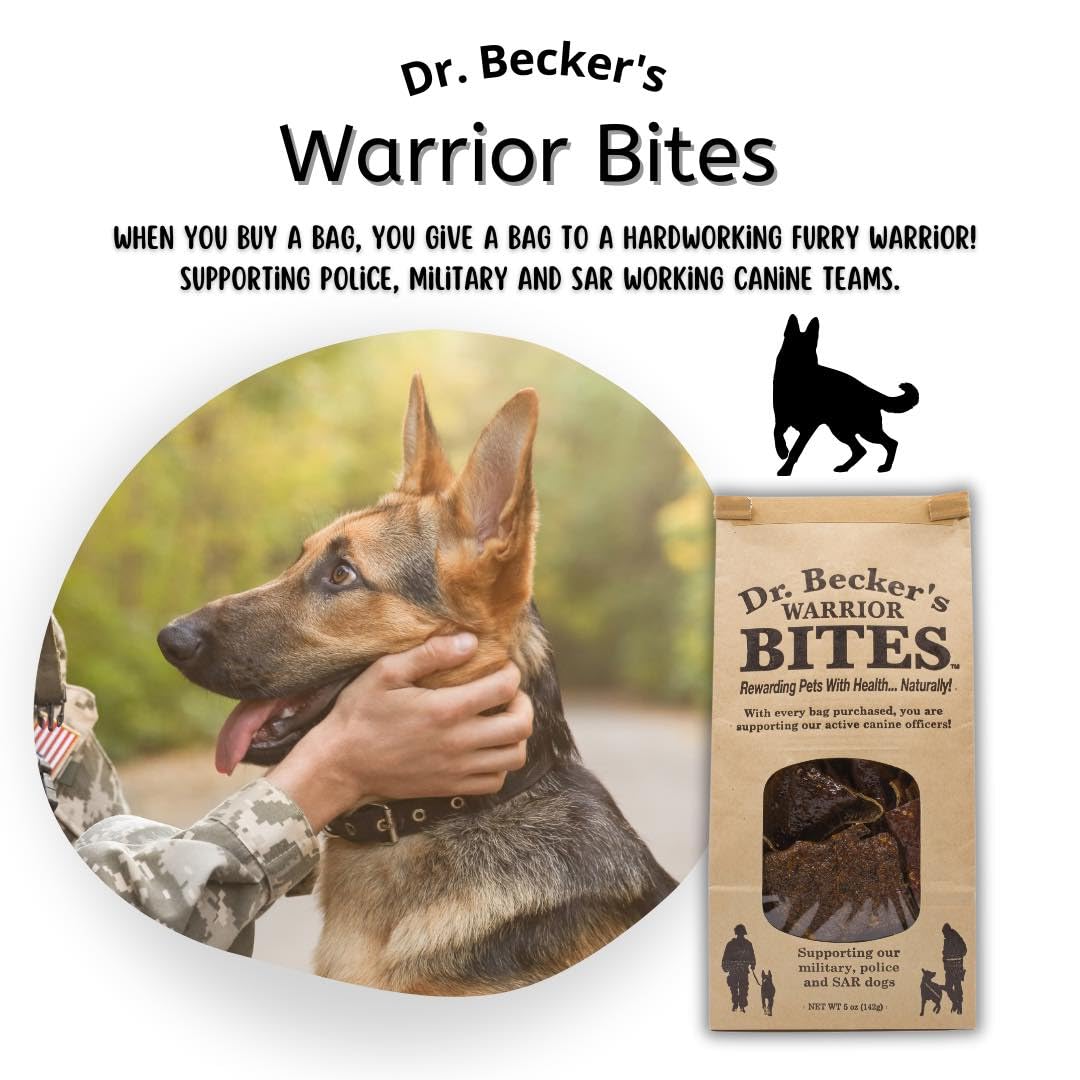 Dr. Becker's Warrior Beef Bites, adaptées chiens et chats comme friandise simple
