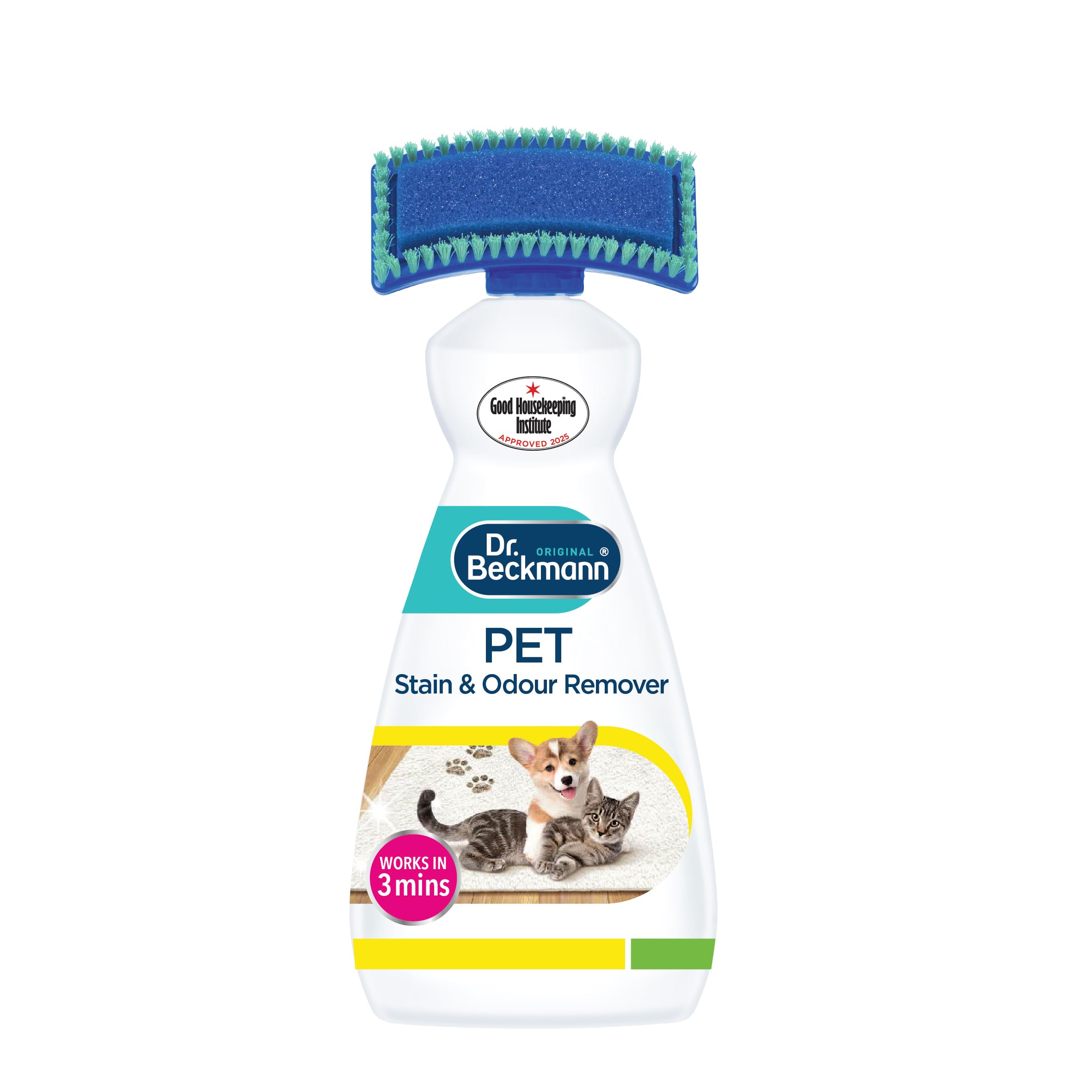 Dr. Beckmann nettoie taches et odeurs animaux avec brosse-applicateur