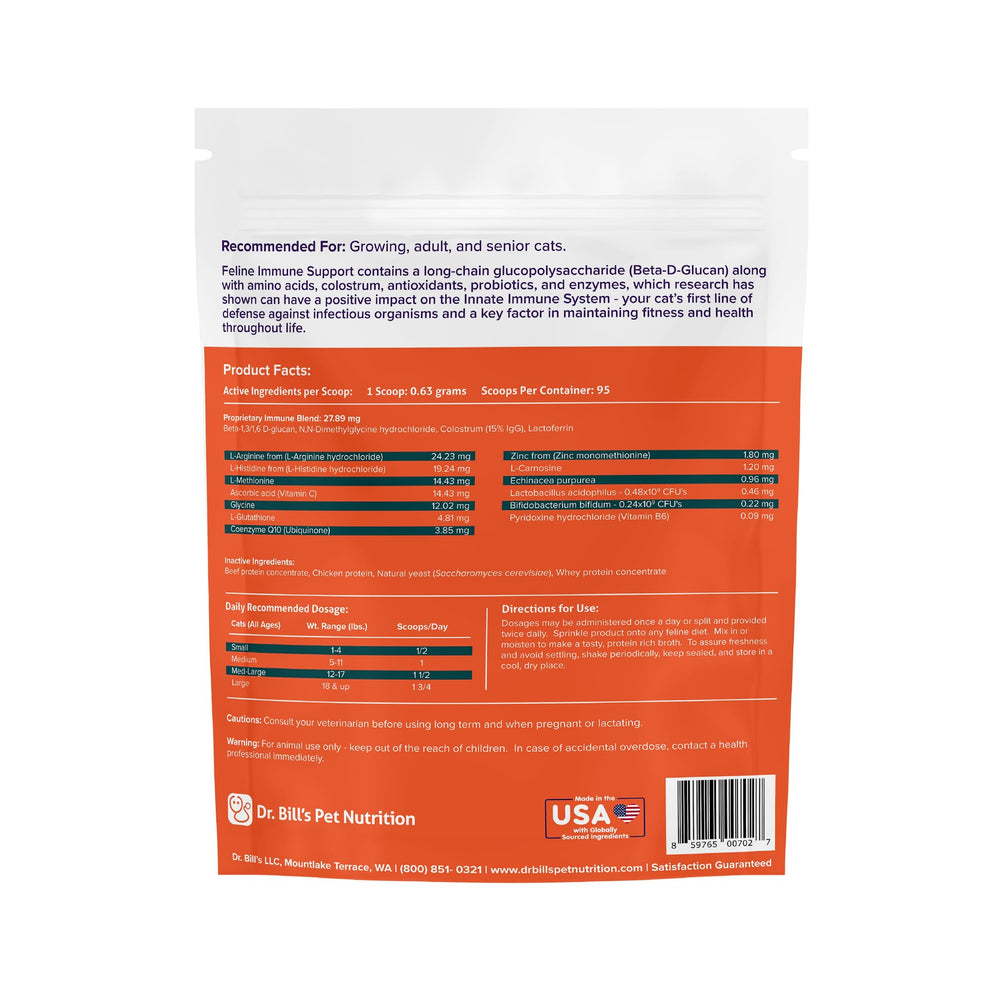 Formulation vétérinaire Dr. Bill’s, fabriquée aux États-Unis.