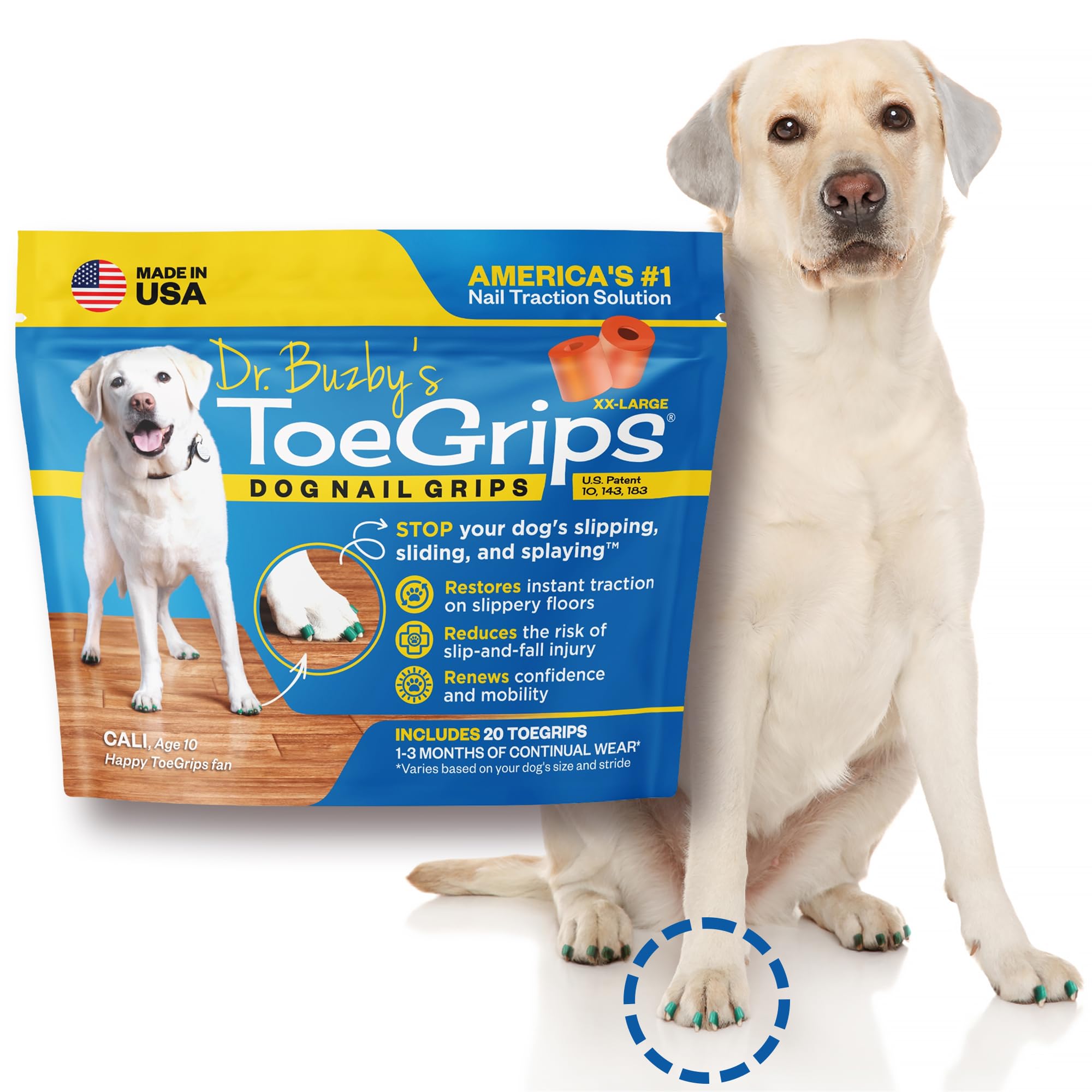Lot de 20 griffes ToeGrips prêt à être remplacé