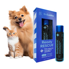Dr. Cuddles ReadyRESCUE charbon actif pour chien et chat, aide potentiellement limiter l'absorption des toxines.