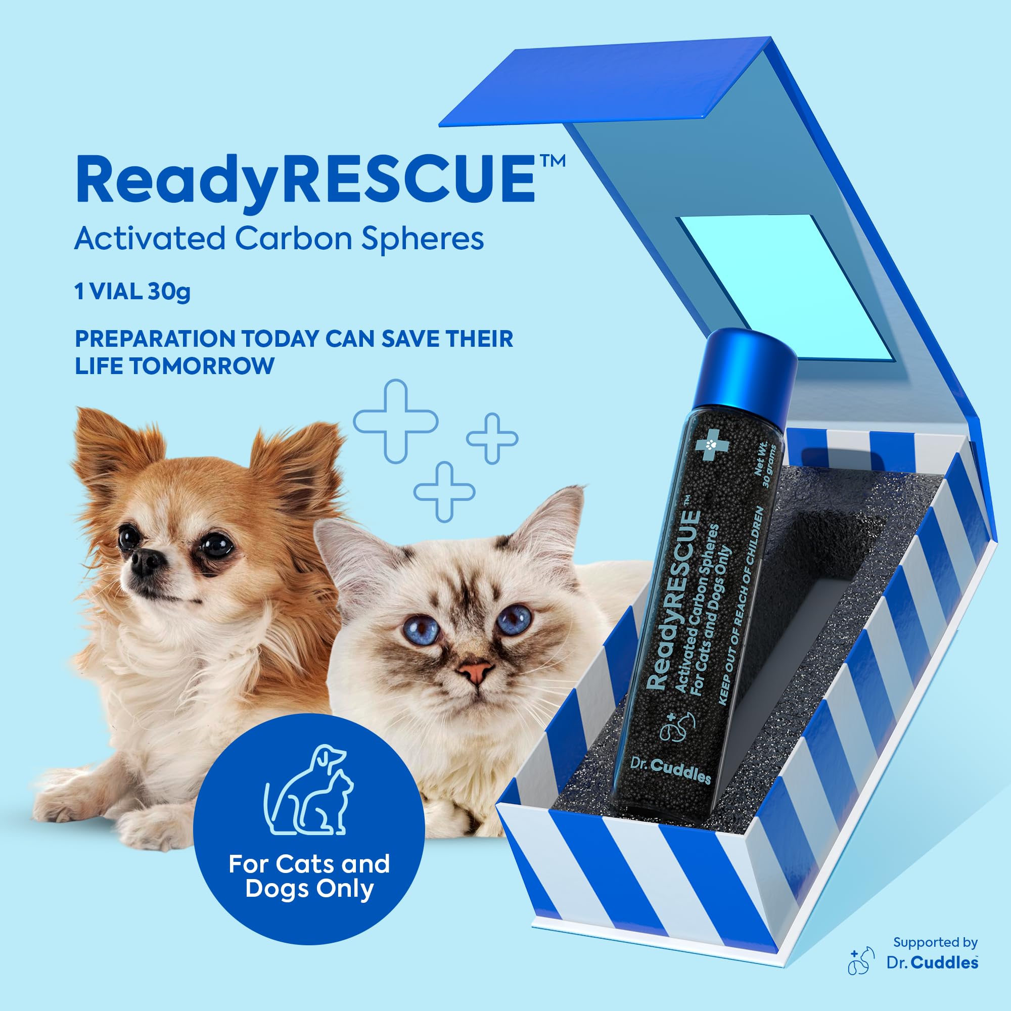 Dr. Cuddles ReadyRESCUE idéal pour voyage et déplacements.
