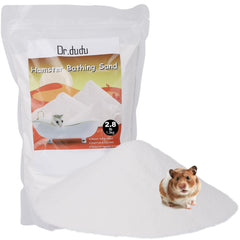 DR.DUDU sable-bain-hamster, sachet refermable pour une hygiène pratique.