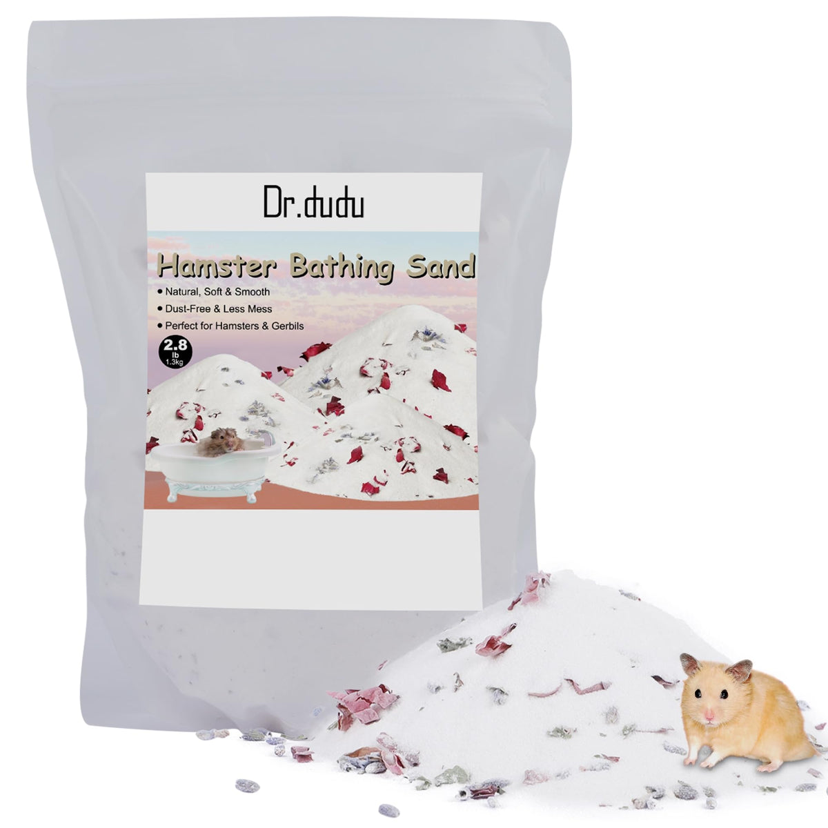 DR.DUDU Sable hamster versement – démonstration du dosage précis pour le bain