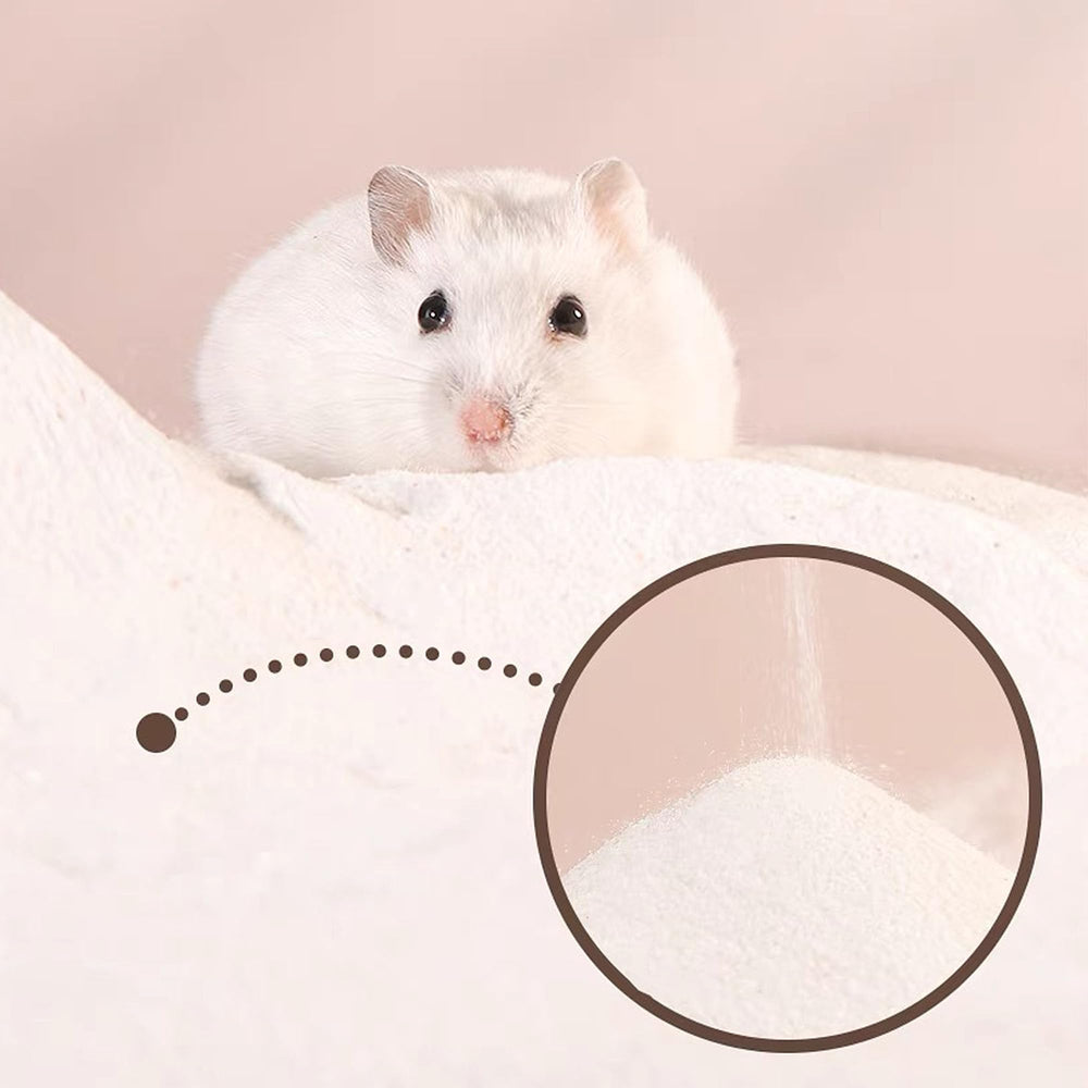 DR.DUDU sable-soin-poil-hamster-desert-blanc favorise un pelage soyeux.