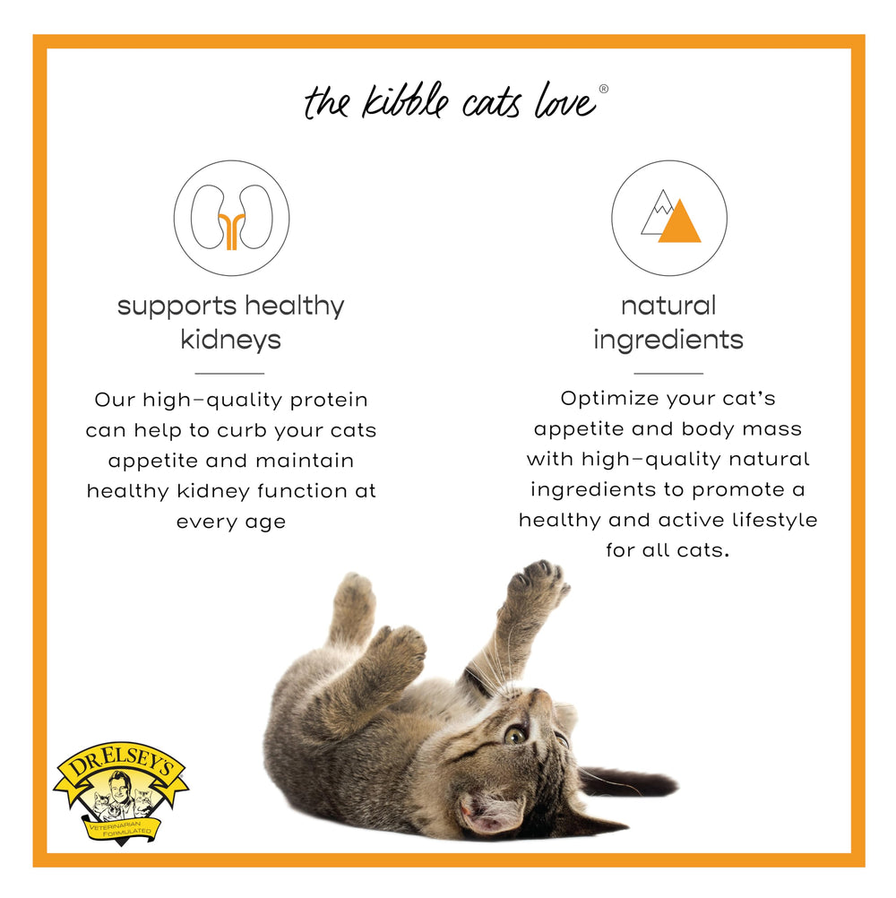 Nutrition complète pour chats de tout âge avec Dr. Elsey's Cleanprotein Dinde.