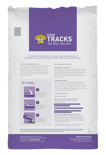 Dr. Elsey’s Clean Tracks offre une poussière faible pour un espace sain.