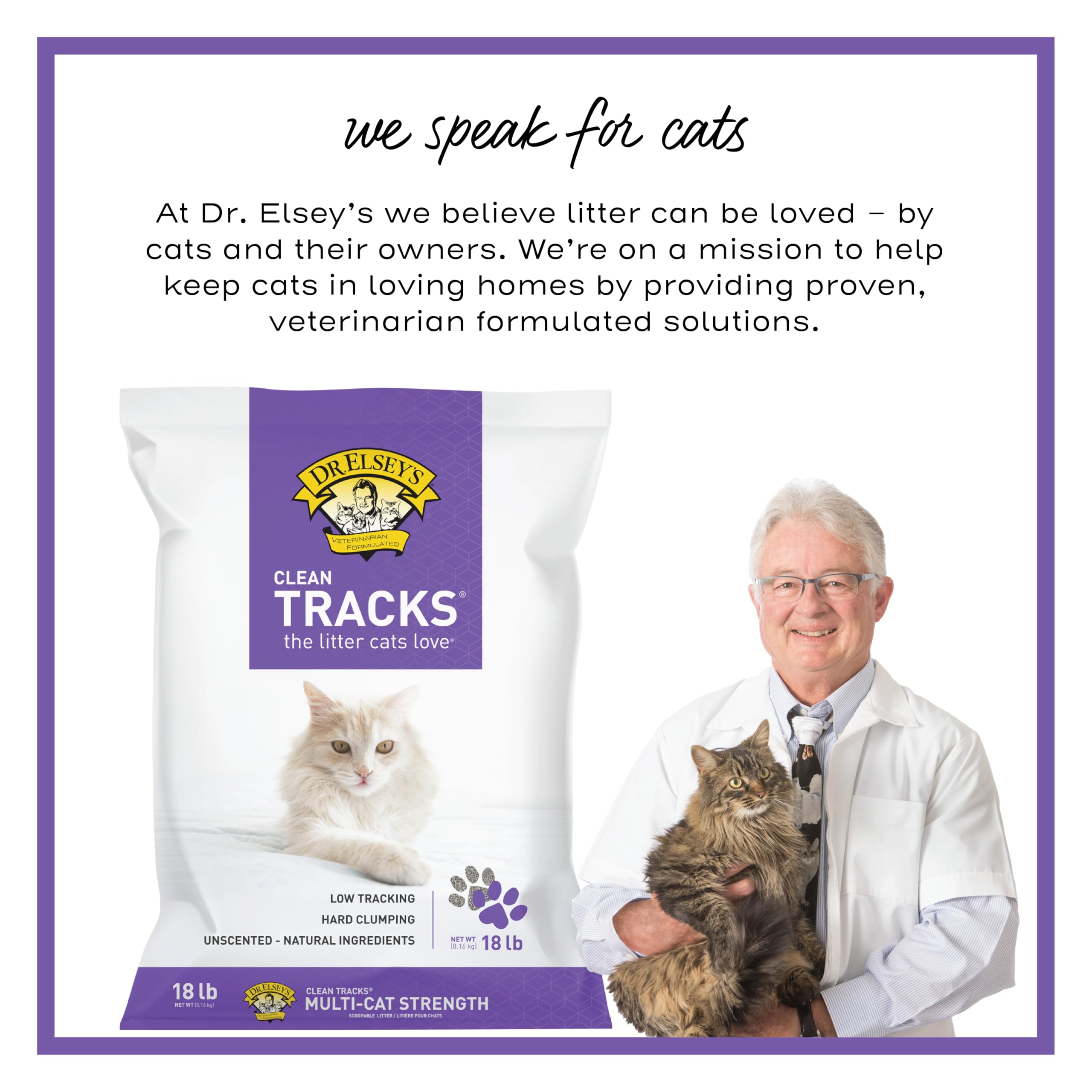 Sans déodorants ni parfums: Dr. Elsey’s Clean Tracks hypoallergénique.