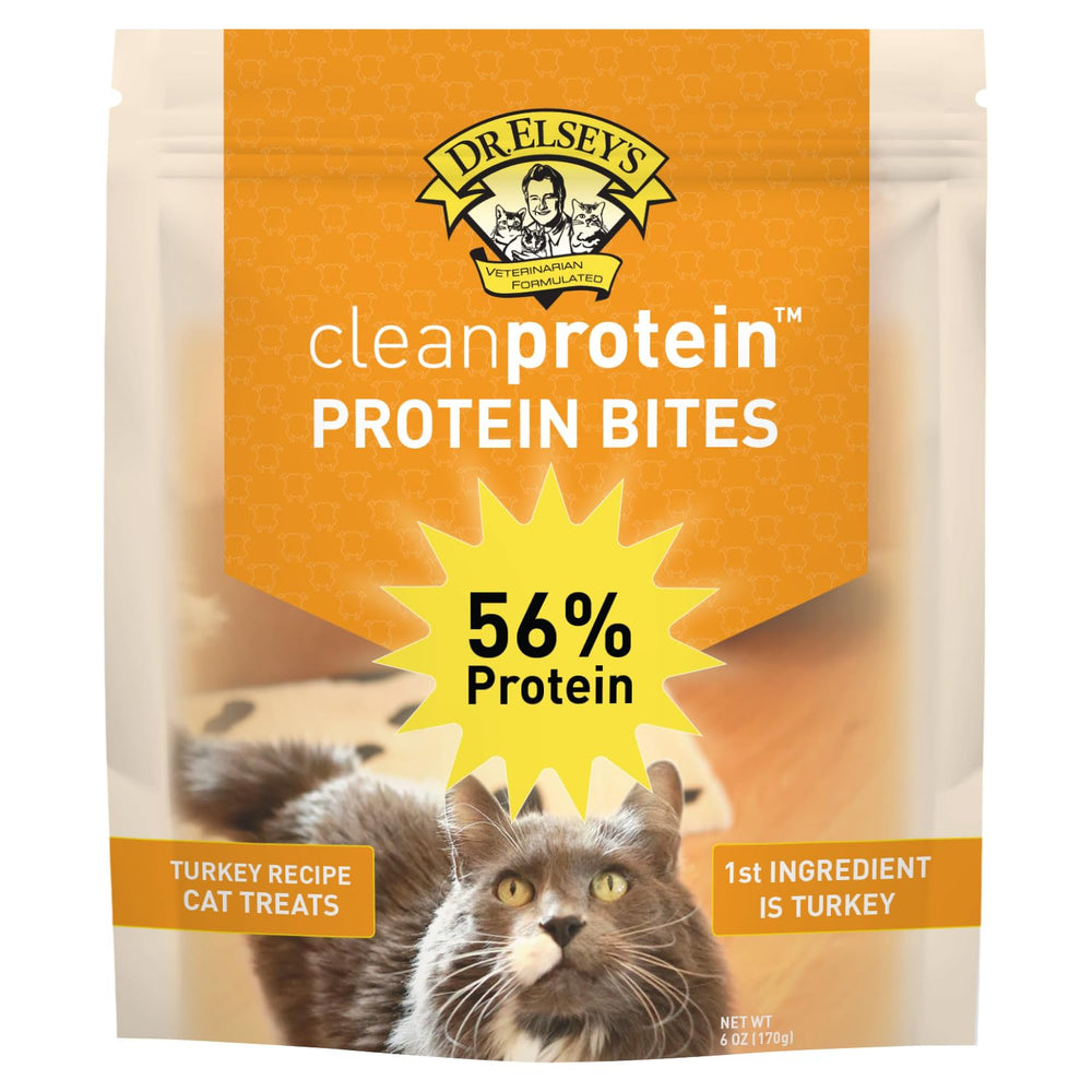 Dr. Elsey's CleanProtein Bouchées Dinde - emballage pratique et stockage facile.