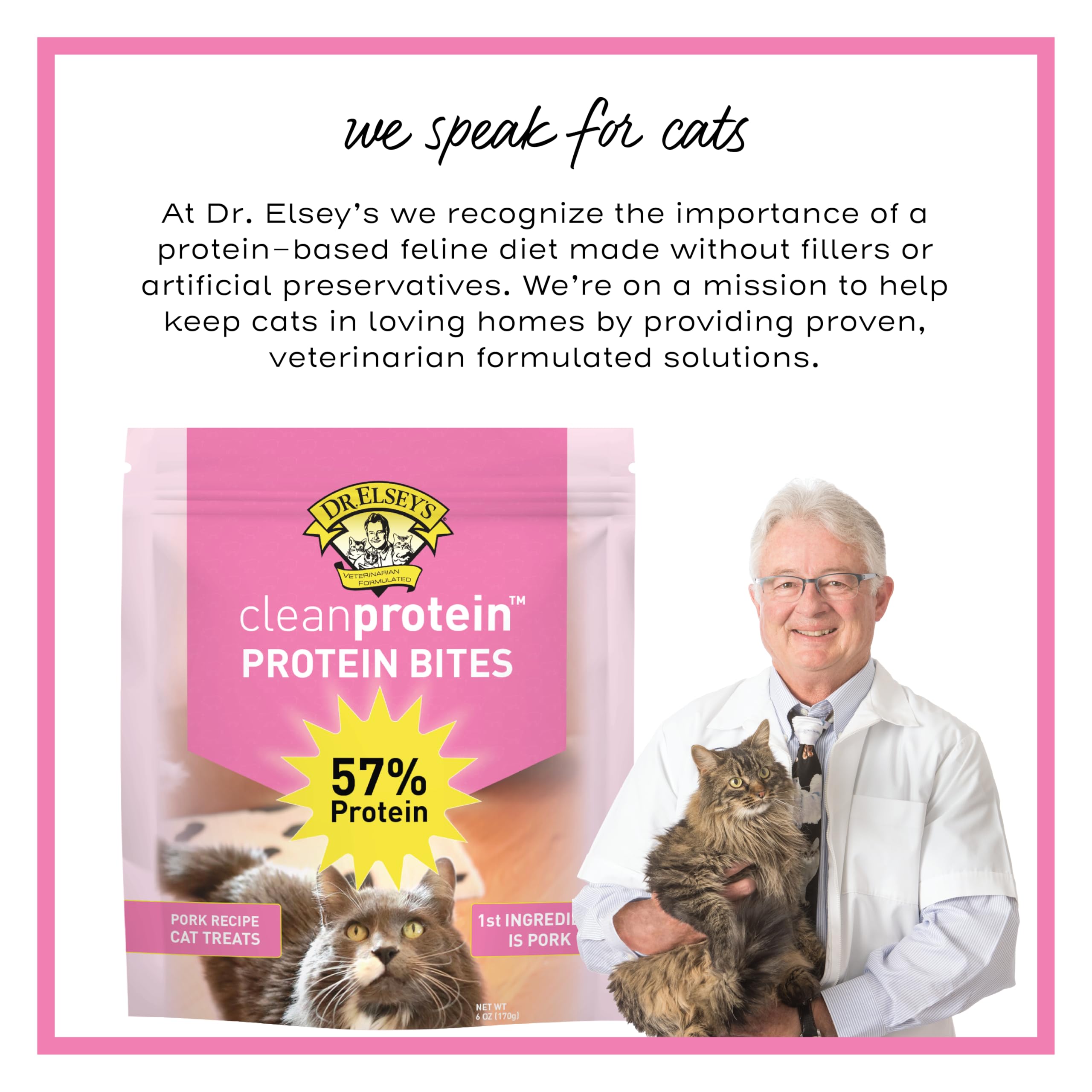 Utilisation quotidienne comme récompense avec Dr. Elsey's cleanprotein bouchées porc