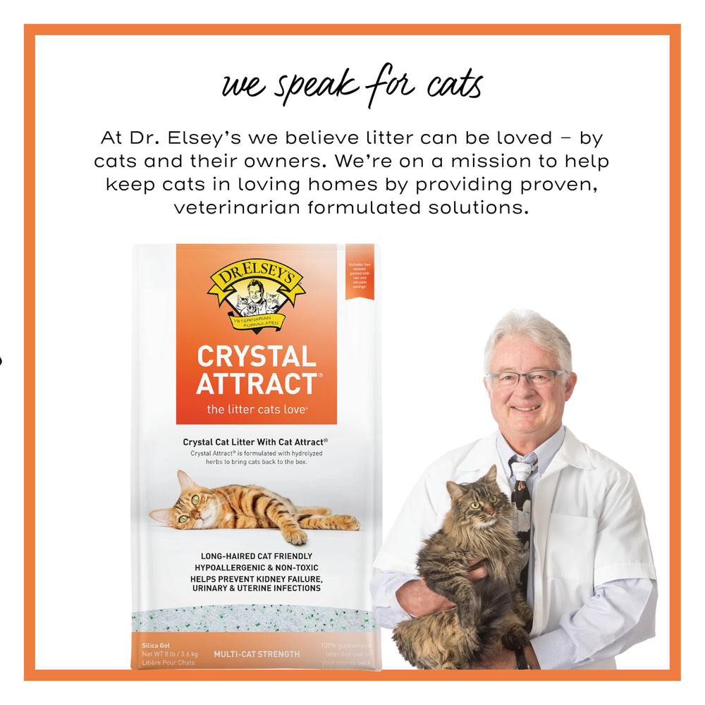 Dr. Elsey's Crystal Attract brochure des solutions jointe.