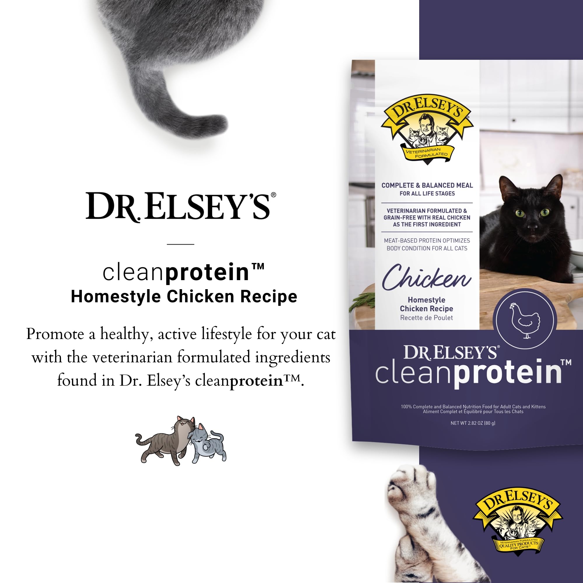 Dr. Elsey's ensemble de sachets chat repas pratique et équilibré