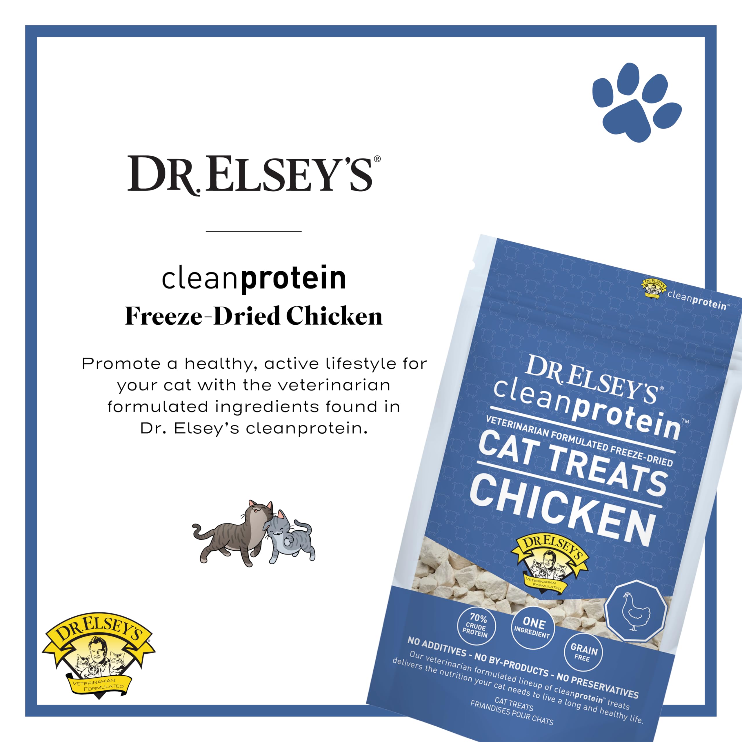 Dr. Elsey's poulet lyophilise friandise, arôme naturel et appétissante.
