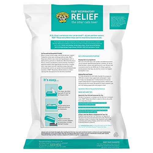Sachet Dr. Elsey's R&R de 18 lb, pratique et propre pour la litière