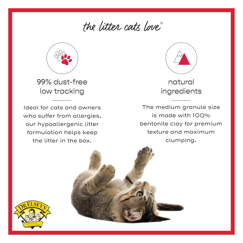 Dr. Elsey's Cat Attract – contrôle des odeurs naturel entre les nettoyages.