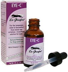 Dr. Goodpet gouttes oculaires en flacon, soin naturel pour yeux sensibles.