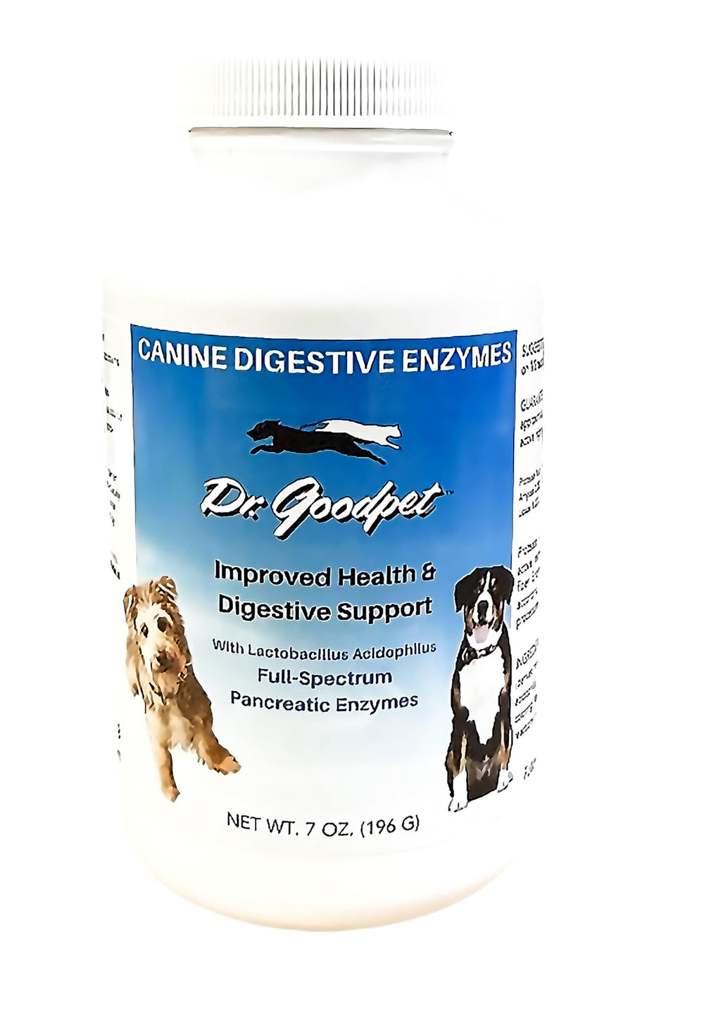 Dr. Goodpet Poudre Digestive Chien Bouteille 7oz facilite digestion et absorption