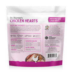 Dr. Harvey's coeurs de poulet lyophilisés morceaux, portions adaptées à l’entraînement.