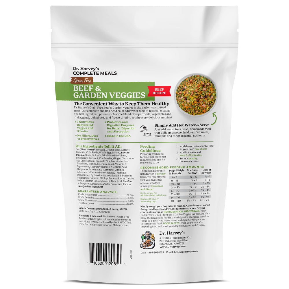 Dr. Harvey's Format d’essai – environ 156 g de repas délicieux.