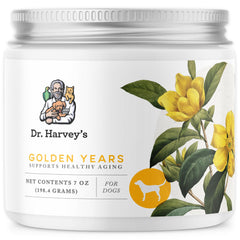 Dr. Harvey's Golden Years poudre: complément pratique à ajouter à l'alimentation des chiens âgés.